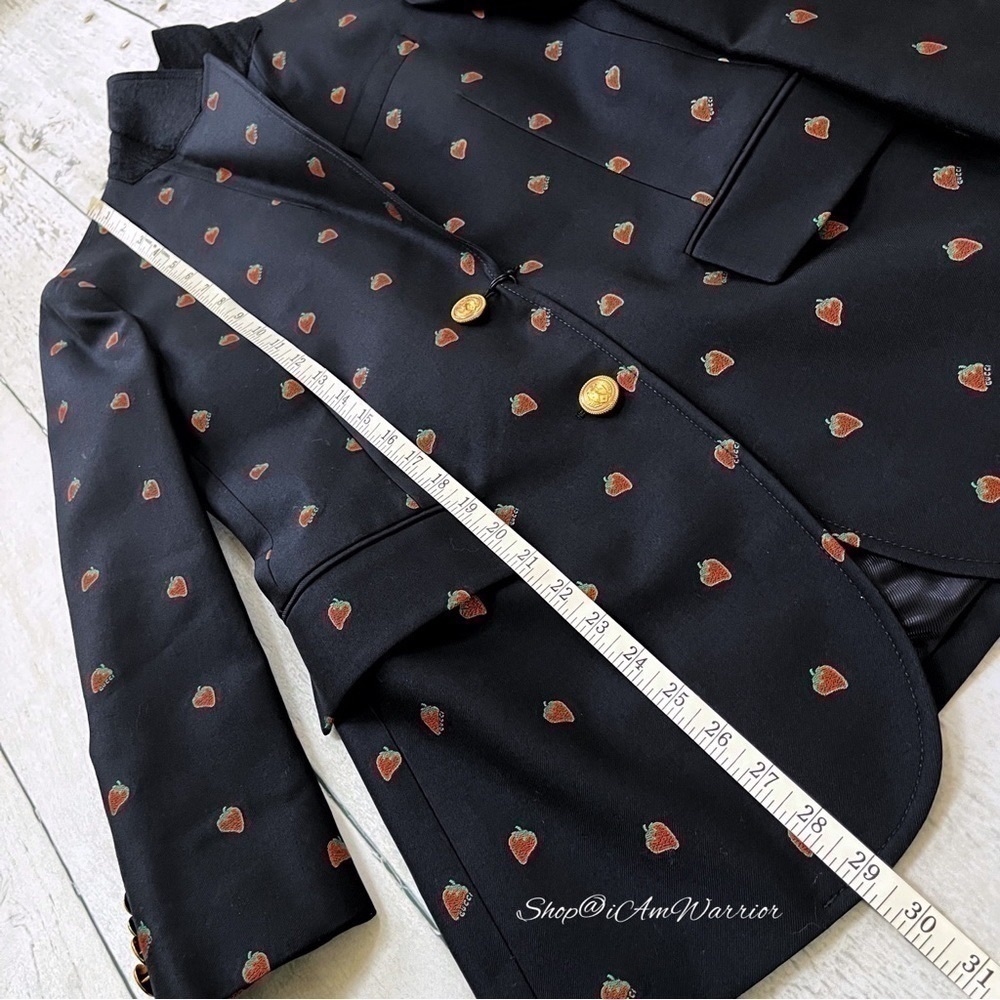 Gucci NWT Fall 19 Fil Coupé Strawberry Alessandro Michele blazer Shop@iamwarrior - Picture 9 of 14
